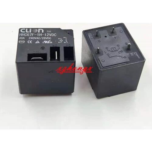 New hhC67F-1H-12VDC 12V 30A 4-pin relay