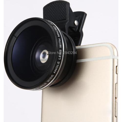 New HD 37MM 0.45x Super Wide Angle Lens with 12.5x Super Macro Lens for iPhone 6 Plus 5S 4S Samsung S6 S5 Note 4 Camera lens Kit