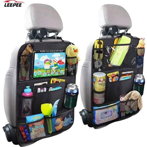 Organizer Multi-Pocket Hanging Storage Bag Universal Car Organizer Protector Car Auto Phone Pocket Car Back Seat Pouch For Kids