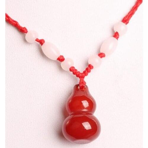 Natural Acargo ice seed chalcedony gourd Pendant