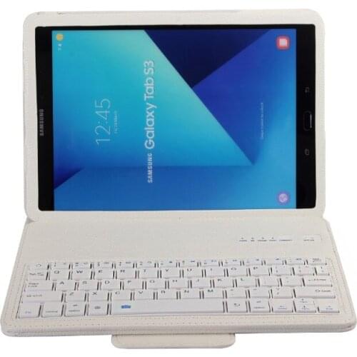 Detachable Wireless Bluetooth Keyboard Case Cover For Samsung Galaxy Tab S3 9.7 9.7'' 9.7-inch T820 /T825 PU Leather Stand Case
