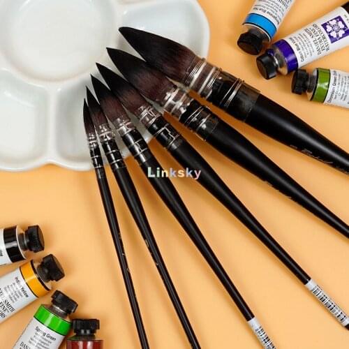 Raphael SoftAqua Synthetic, Watercolor Brush, Series 805, Quill, Exceptional Synthetic Fiber Quill Brush,for Watercolorists
