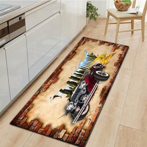Modern Style Home Kitchen Carpet Elephant Decoration Living Room Hallway Floor Rug Bathroom Anti-Slip Long Mat Entrance Doormat