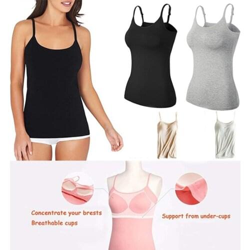 2020 New Fashion Hot Sexy Women Padded Bra Spaghetti Strap Tops Camisole Push Up Bra Vest Tank Cami Sleeveless O-Neck