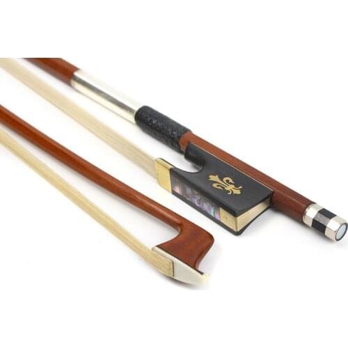1pcs YInfente Violin Bow 4/4 FUll size brazilwood Nice Ebony frog Straight Balance