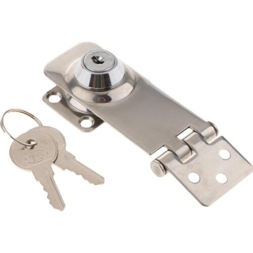 1 Pcs Stainless Steel Hasp Lock Safety Lock Marine Hardware Boat Parts For Boat Marine Hatch/Cabin/Door