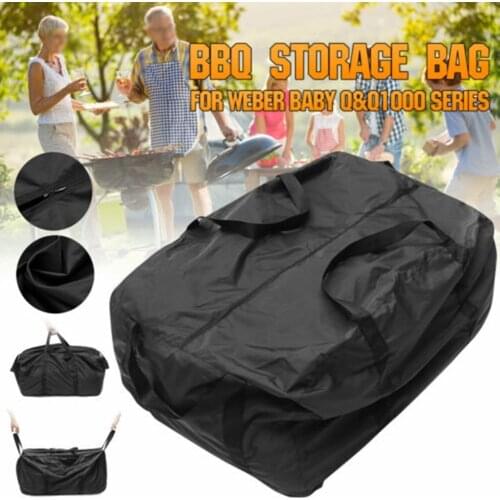 1*Storage Carry Bag 74*57*43cm BBQ Storage Carry Duffle Bag For Weber BABY Q&Q1000 Series Black In Stock Drop Shipping
