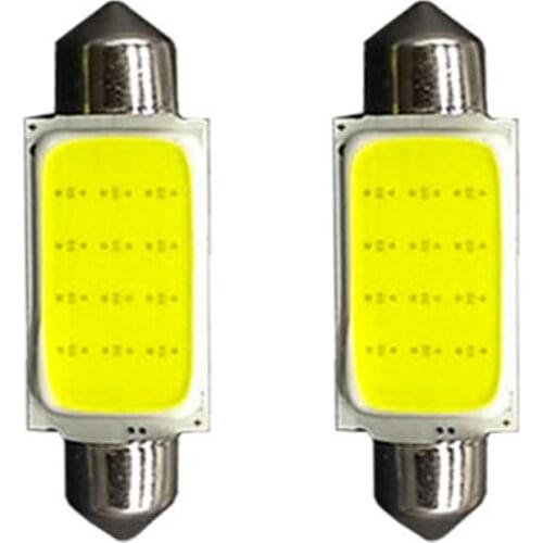 100pcs Festoon 31mm 36mm 39mm 41mm C5W C10W Car LED Reading Light Bulb Auto License Plate Dome Door Lamp White Ice Blue DC12V