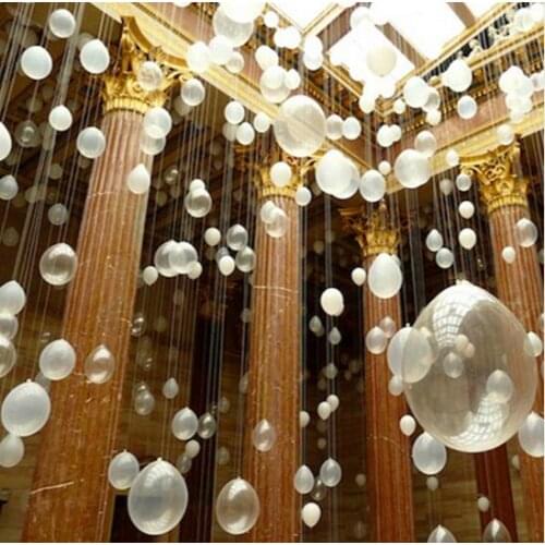 20pcs /lot 10inch transparent Latex Balloon cam be filled confetti for Wedding Anniversary event Birthday party Decor Supplies