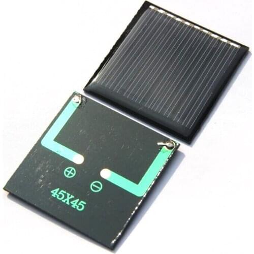 BUHESHUI Wholesale 500PCS 0.25W 5V Min Solar Panel Polycrystalline Solar Cell Easy DIY Solar Toys/System Education Kits 45*45MM