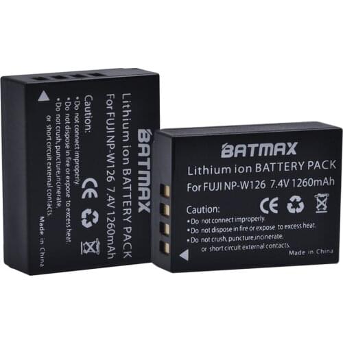 Batmax NP-W126 W126 NPW126 Rechargeable Battery for Fujifilm FinePix HS30EXR HS33EXR X-Pro1 X-E1 X-E2 X-M1 X-A1 X-A2 X-T1 X-T100
