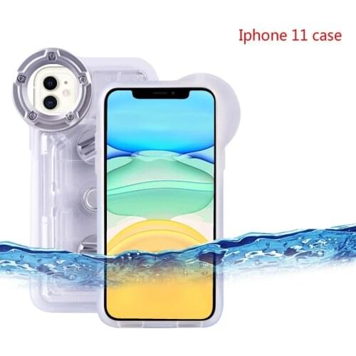 60m/195ft Diving Phone Case for iphone 11 Pro Max Underwater Phone Housing for Swimming