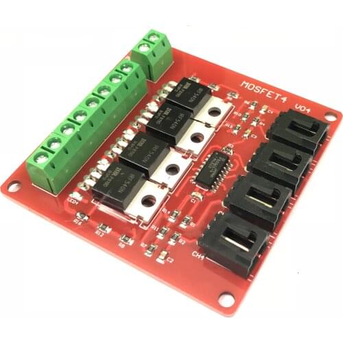 Four Channel 4 Channel Way Route Button IRF540 V4.0+ MOSFET Switch Module For DC Motor Drive Dmimmer Relay Board