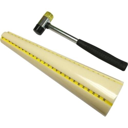 Double Scale Measure Bracelet Sizer Gauge Shaping Bangle Mandrel With Jewelry Hammer With Repair Stick For Bracelet Surgery