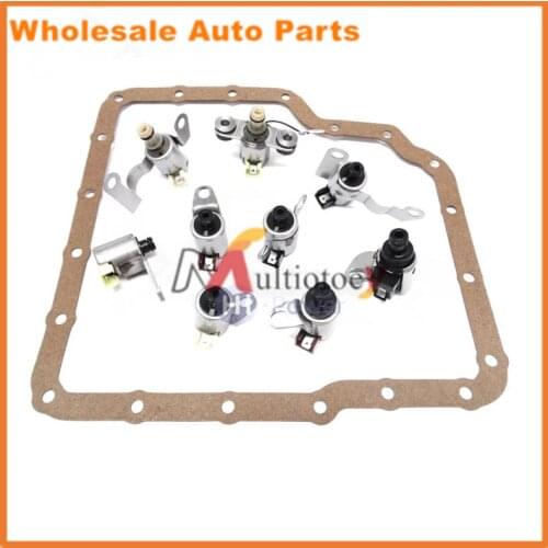 JF506E Transmission Shift Solenoid Gearbox Kit Set 9pc & Gasket for Nissan Mitsu Mazda Rover Volkswagen Remanufactured