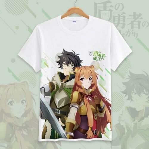 The Rising of the Shield Hero Summer T Shirt Japanese Anime Raphtalia Naofumi Iwatani T-shirt Students Top Tee Cosplay Costume