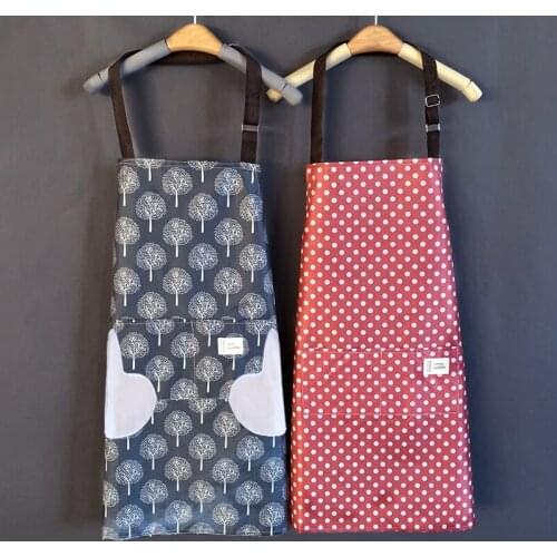 Bib Apron with Pocket Convenient and Adjustable Japanese Style for Home Kitchen Outdoor Grill Restaurant Garden Craft for Women