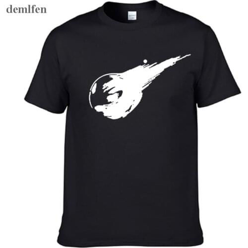 Mens Casual Game Final Fantasy VII Remake Logo Short Sleeve Cotton O-Neck T-shirt Tees Tops