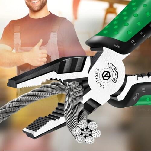 LAOA Long Nose Pliers Industrial Grade Hand Pliers Household Sets Multifunctional 7 inch Electrician Diagonal Wire Cutters