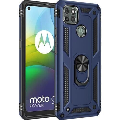 Rugged Armor TPU Bumper Ring Stand Fundas Cover for Motorola MotoG9 Moto G9 Power G9power 6.8 Case Shockproof Shell Housing