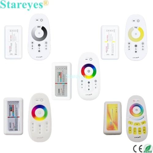 1 Pc 2.4G RF Remote Controller Touch Screen Remote Control Single color dimmer CCT RGB RGBW RGBCCT LED strip Wireless receiver