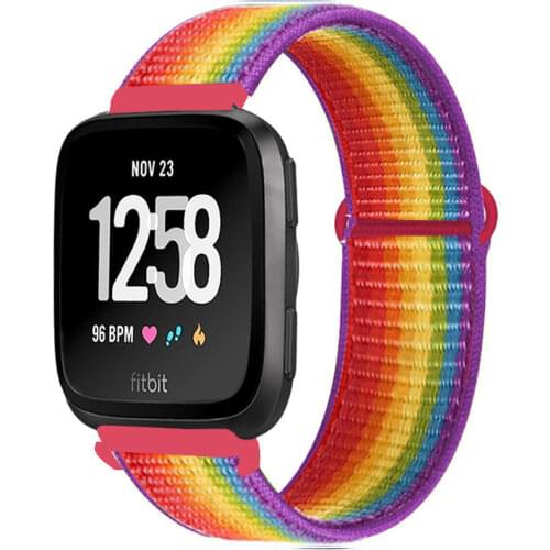 Nylon Strap for Fitbit Versa/Lite/Versa2 band Smart watch replacment Watchbands Loop Bracelet ремешок на Fitbit Versa 2 band