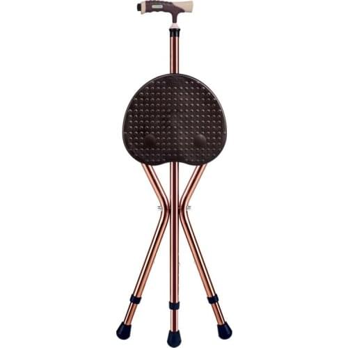 Aluminum alloy crutch stool for the elderly Three-legged crutch stool for the elderly walkers for elderly walking stick