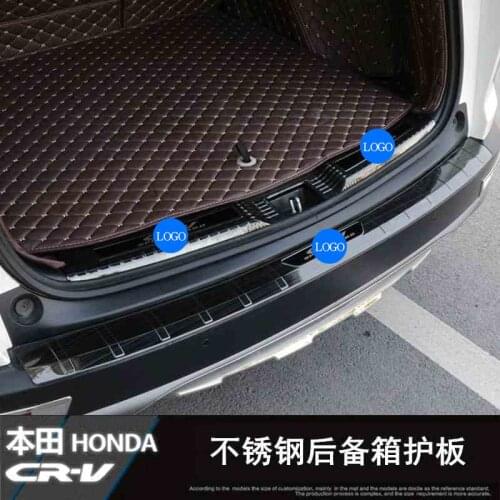 High-quality stainless steel Trunk Tread Plate Trim Scuff Plate/Door Sill Door Sill For Honda CRV 2017-2019 Car Styling accessor