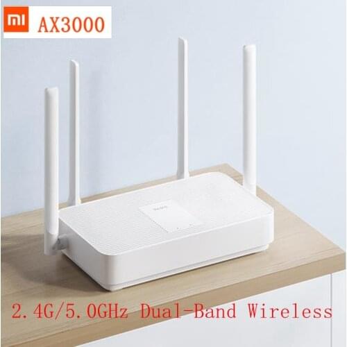 Xiaomi Redmi Router AX3000 Wifi 6 Mesh Gigabit 2.4G/5.0GHz Dual-Band Wireless Router Wifi Repeater 256M Memory Mesh Home Amplifi