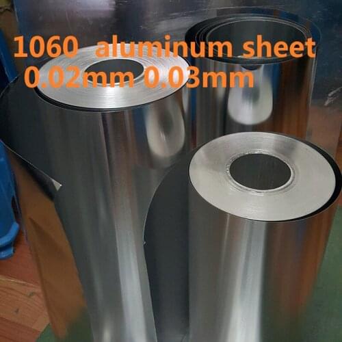 0.02mm 0.03mm 1060 thin aluminium foil aluminum sheet aluminum rolling aluminium tape Aluminium strip al strip aluminium plate