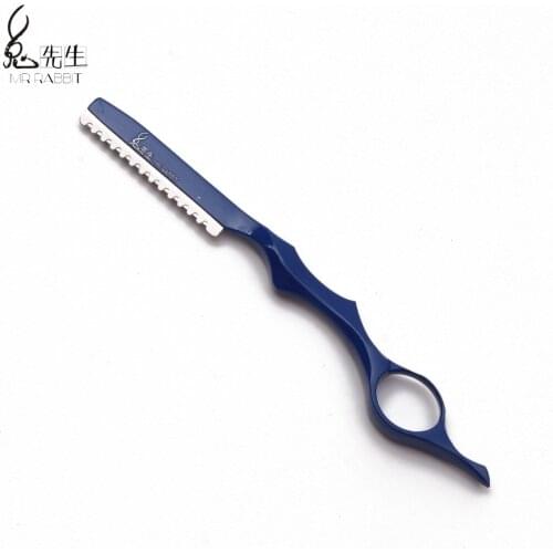 17.5cm 1Pcs Mr Rabbit Hairstyle Professional Sharp Barber Razor Blades Hair Razors Hair Cut Cutter Knife Slimming Styling Tools