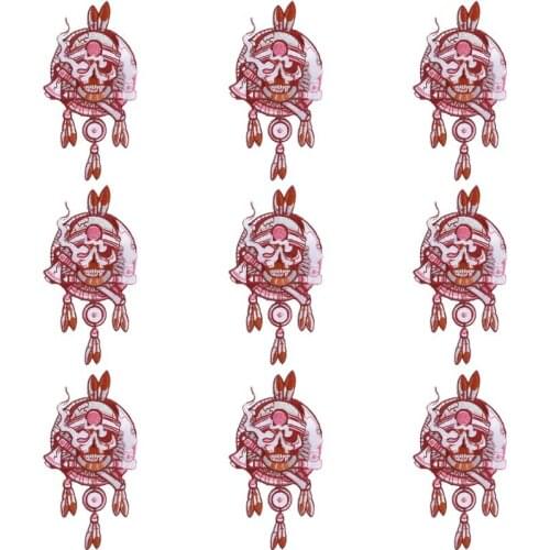 10Pcs/Set Creativity Punk Embroidered Patch For Clothing Iron On Embroidery Patches For Clothes Appliques For T-shirt Badges