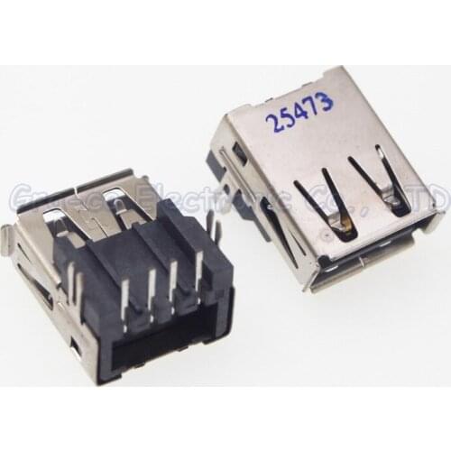 10pcs usb 2.0 connector two DIP Feet 4p laptop usb Female Socket 2.0 USB Port