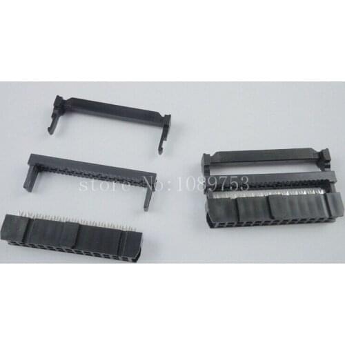 100pcs FC-26P IDC Socket 2.54mm JTAG Socket ISP Connector Black