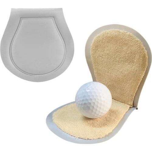 60%HOTGolf Ball Cleaner Portable Compact Silver Effortless Golfball Washer Pouch for Golfing