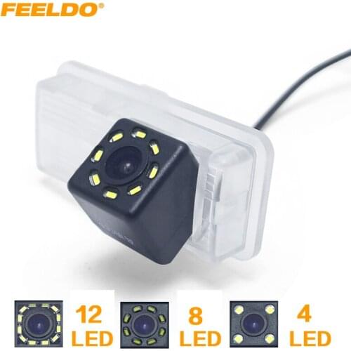 FEELDO Car Backup Rear View Camera With LED For Toyota Land Cruiser 120 Prado 2002~2010 Old Reiz #HQ4692