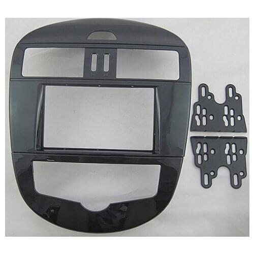 Car Fascias Stereo Audio Panel Radio Frame Dash Kit For Nissan Tiida C12 2011 2012 2013 ~Up Pulsar 2014 2015 2016 2017