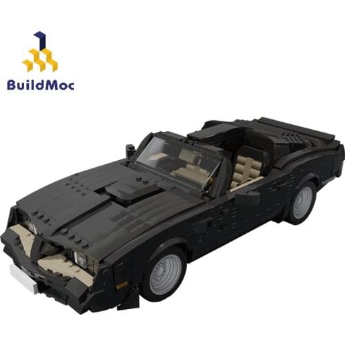 BuildMoc Technician Car MOC Technical Supercar Convertible Race Car City Racer Building Blocks Bricks Technical Toy For Children