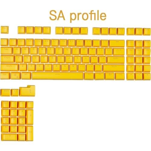 SA Profile ABS two-color injection molded turning keycap for 61/68/87/104/108 Mechanical keyboard