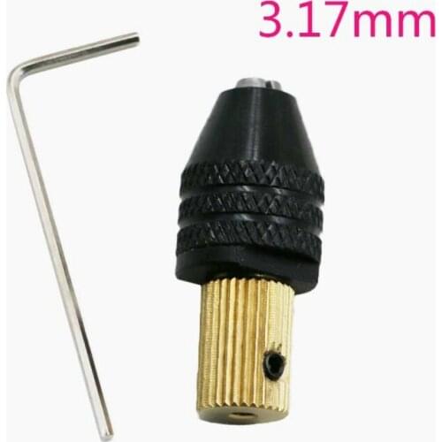3.17mm Electric motor shaft Mini Chuck Fixture Clamp 0.3mm-3.5mm Small To Drill Bit Micro Chuck fixing device