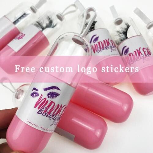 FOXYFOX Custom lash box Eyelash Packaging Box Custom Logo label 3d Mink eyelashes Box Faux Cils lash empty capsule packaging box