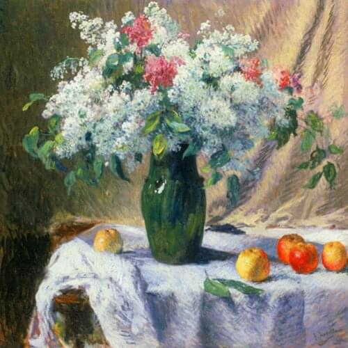 Still-life paintings bottle of fruit and flowers painting 12x12 28x28inch square poster canvas painting free shipping schilderij