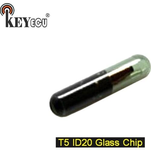 KEYECU 1x/ 2x T5 ID20 Chip Glass Transponder Remote key Chip Car key Chip
