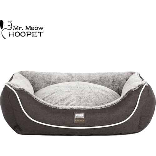 Hoopet Pets Dog Bed Kennel Dog House Cat Cushions Soft Large Dogs Cat Pet Supplies