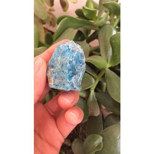 Healing gemstone 100% natural rough blue apatite crystal gemstones raw crystal stone wholesale