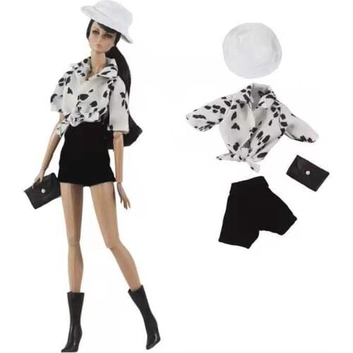 Fashion 1/6 BJD Clothes for Barbie Doll Outfits Shirt Blouse Shorts Hat Handbag Dress For Barbie Accessories Toys For Collection