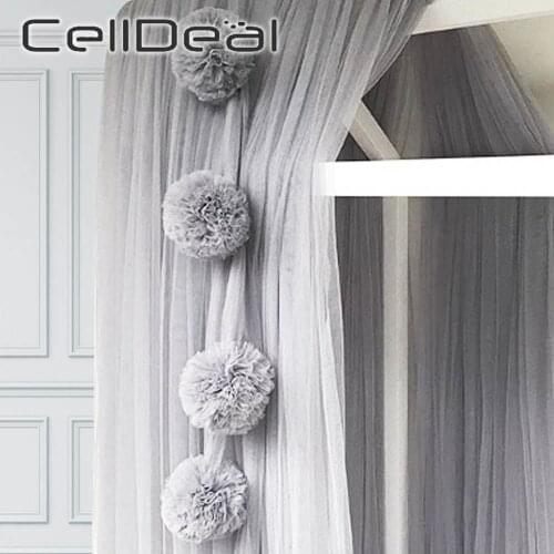 Nordic Style Palace Mosquito Net Decorations Ball Childrens Room Hanging Ornaments Wall Decor Photography Props Double Balls