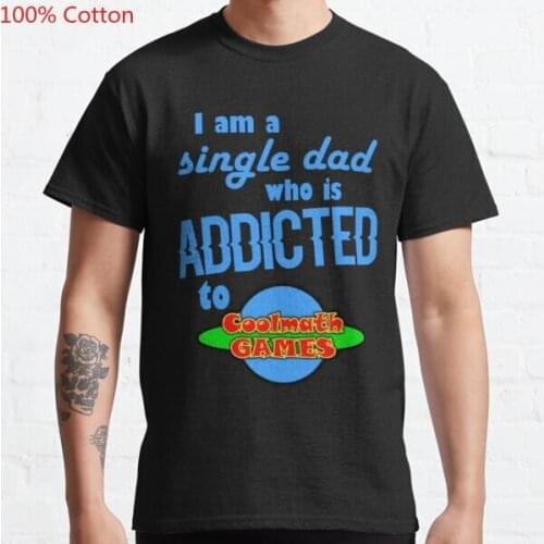 I am a single Dad who is to Cool Math Games Hot Sale Clown 100% Cotton T Shirt Men/women Printed Terror Fashion T-shirts