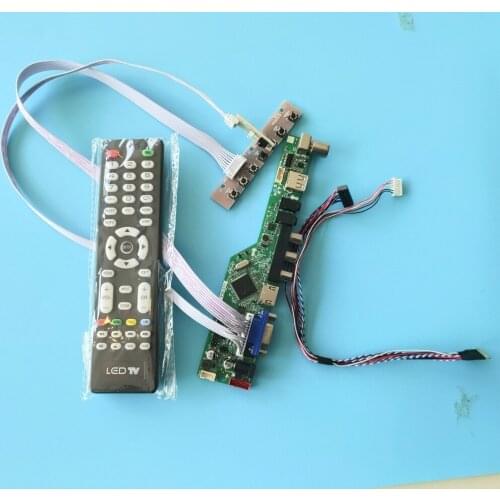 Kit for LP156WHB(TL)(A1) Panel Screen 15.6" 1366X768 USB HDMI TV AV Controller driver board 40pin LVDS VGA remote LCD LED