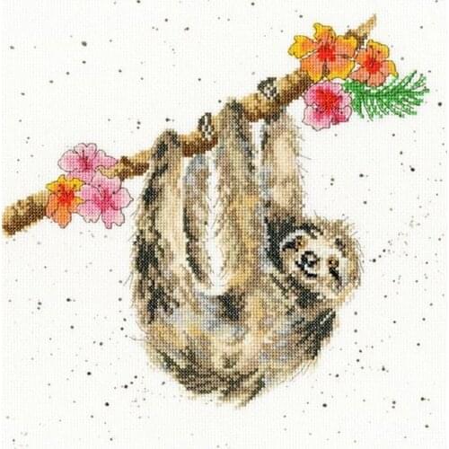 2021 Gold Collection Embroidery Hanging Around Funny Cross Stitch Gifs with 100% Cotton Flosses & Free Shipping for Wall Decor